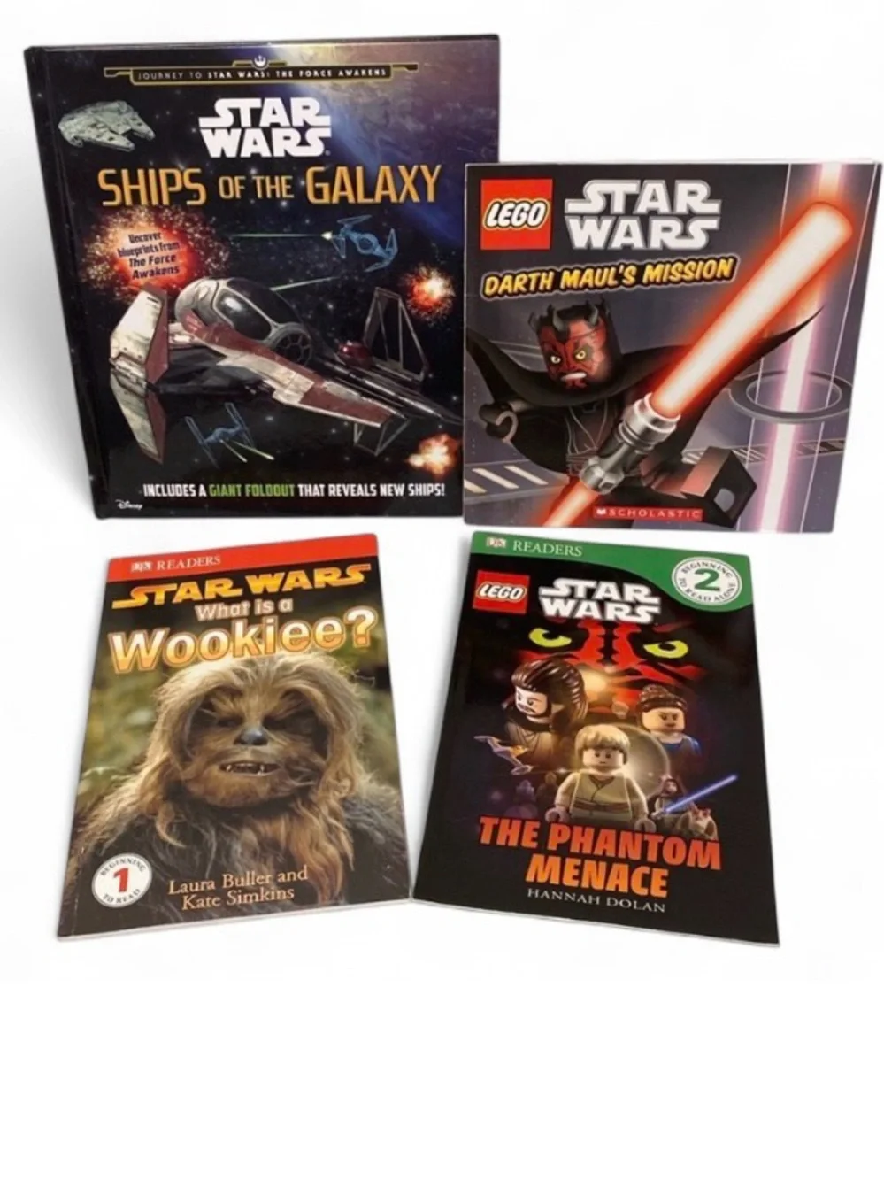 Star Wars Kids Book Bundle 4 Book Set Disney DK Readers Darth Maul Wookiee